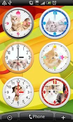 Cats Analog-Clocks Widget android App screenshot 3