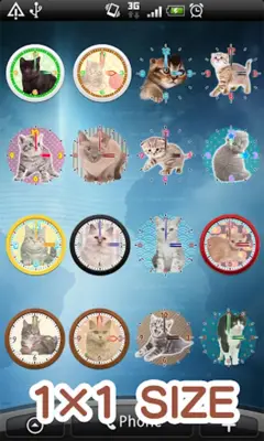 Cats Analog-Clocks Widget android App screenshot 4